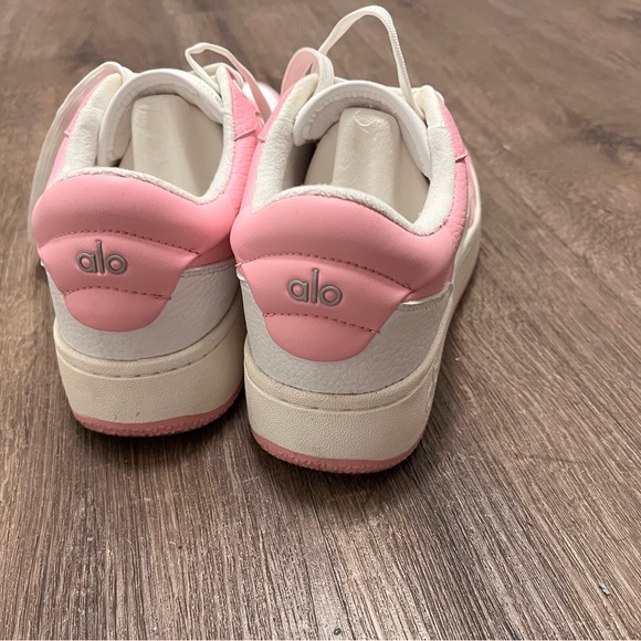 ALO Pink and White Recovery Sneakers 7 worn 2x - Picture 4 of 5